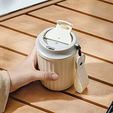 Portable outdoor Reusable Travel Mug Coffee 316 Stainless Steel Double Wall With Logo Custom Travel Matte Coffee Mug