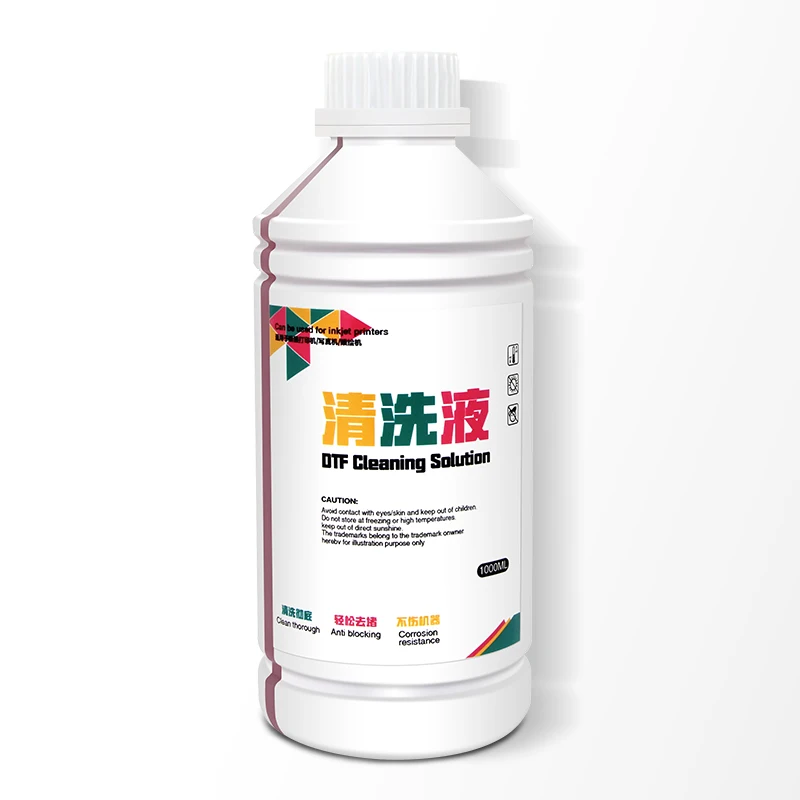 High Quality Low Price 1000ml Dye Ink DTF Ink Cleaning Solution Moisturizing Solution for Digital Inkjet Printer for DTF Printer