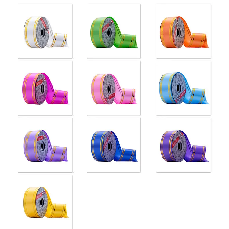 50 Yards Colored polypropylene PP solid plain ribbon plastic ribbon polypropylene plastic gift ribbon roll
