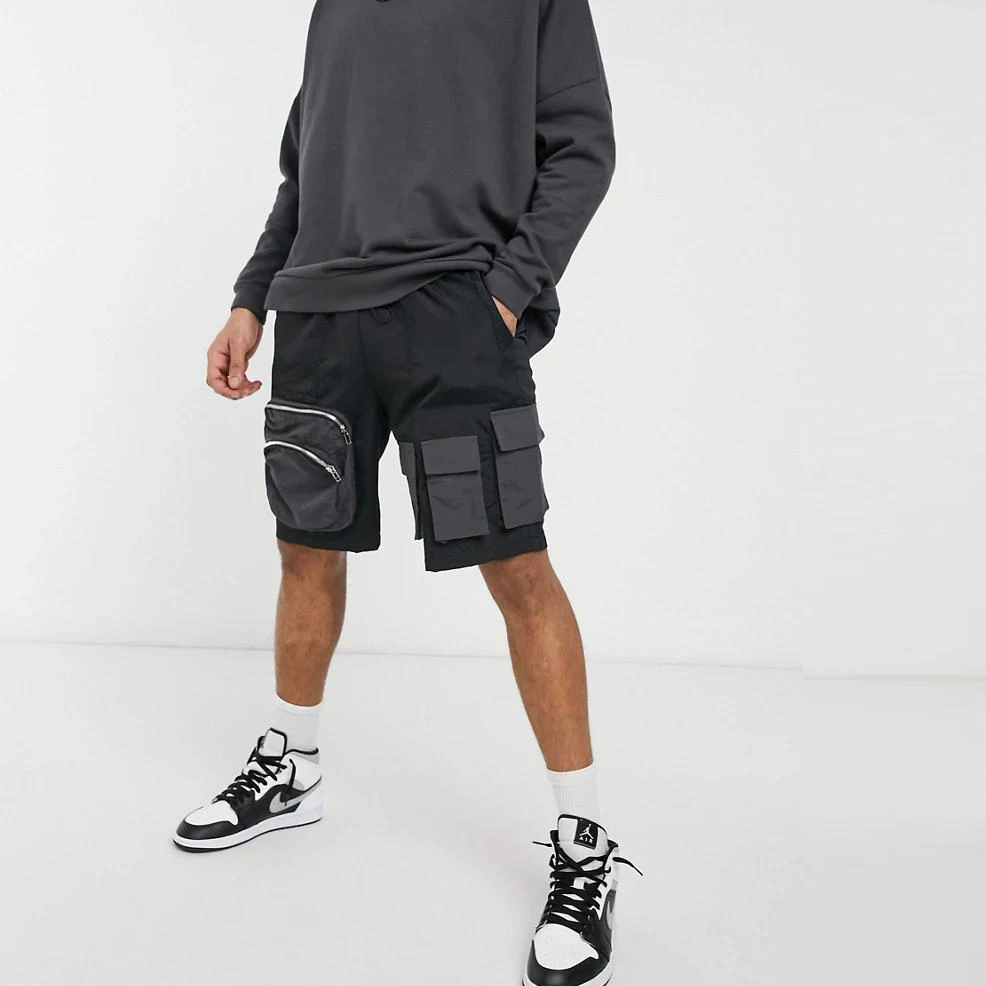 New Style summer trend Utility cargo shorts men half pants shorts with pocket custom nylon cargo shorts for men