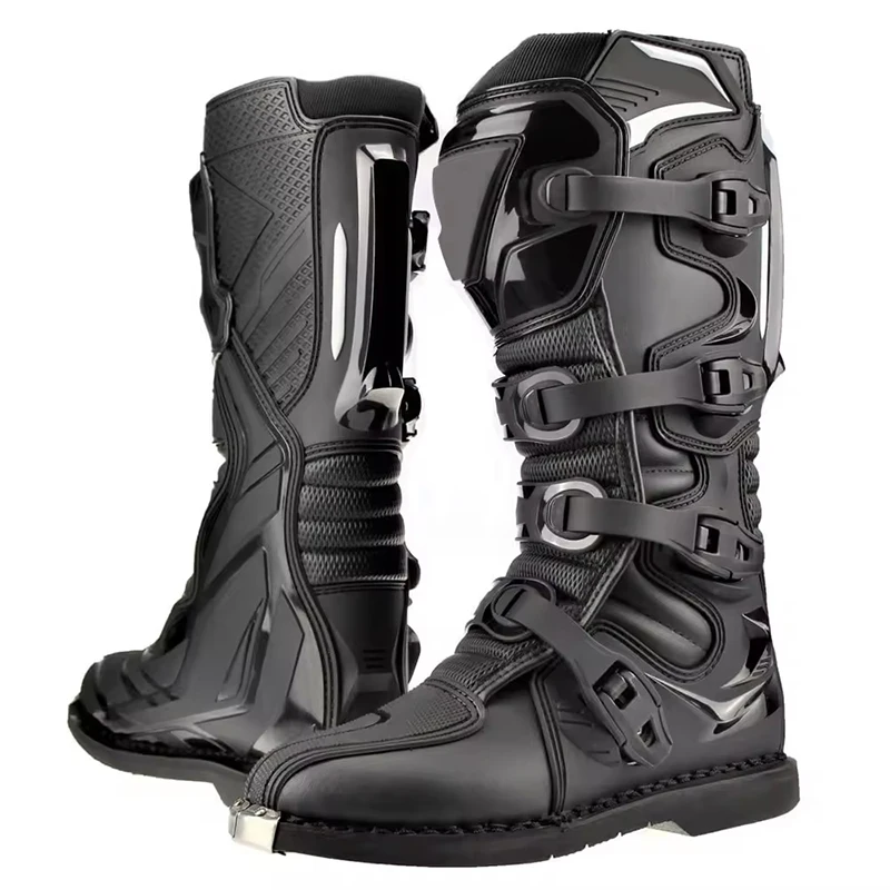 New Comfortable Custom Made Motorbike Shoes Motorbike Genuine Leather Shoes Top Selling Motorbike Boots