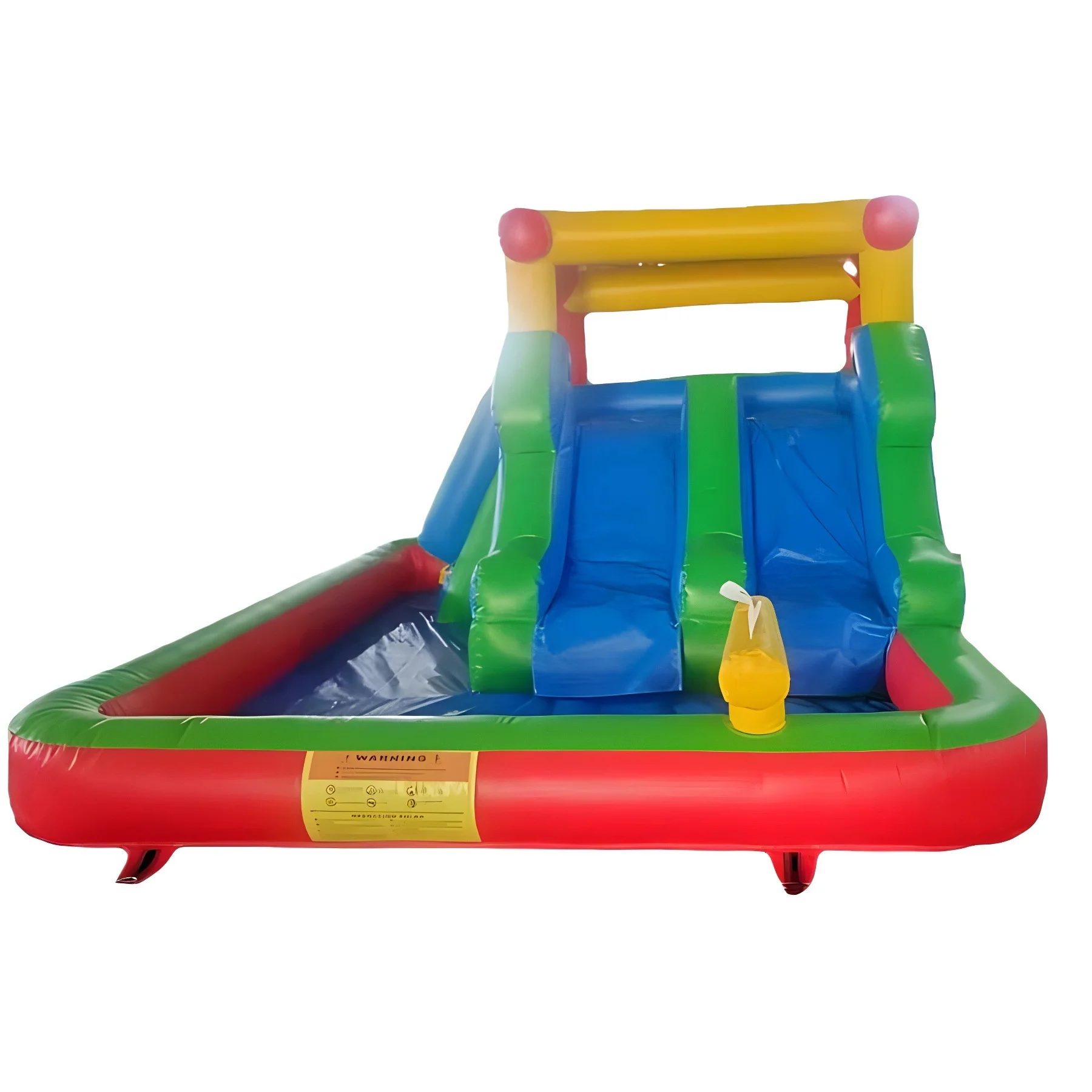 Commercial Waterslide Custom  Inflatable Dual Lane Jumper Water Slide Kids   Inflatable Water Slide With Pool