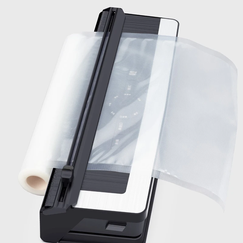 Compact One-Touch Automatic Food Sealer Automatic Food Saver Powerful Vacuum Sealer Machine  With Cutter and Dry Moist Mode