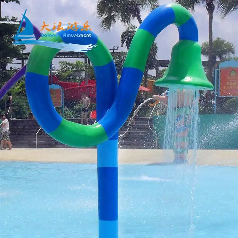 Dalang Brand Water Sprays Splash Toys For Public Park Water Park Play Equipment For Kids Playground Fiberglass Water Slide