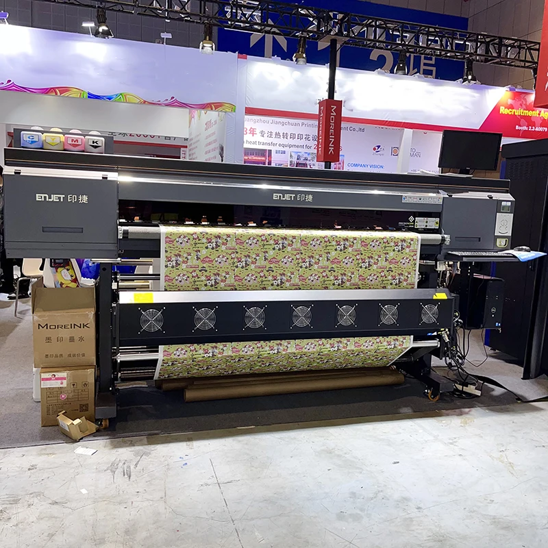 3 I3200 Head Sublimation Printer Digital 1.9 Large Format Textile Printing Machine for Jersey Sportswear Polyester Fabric