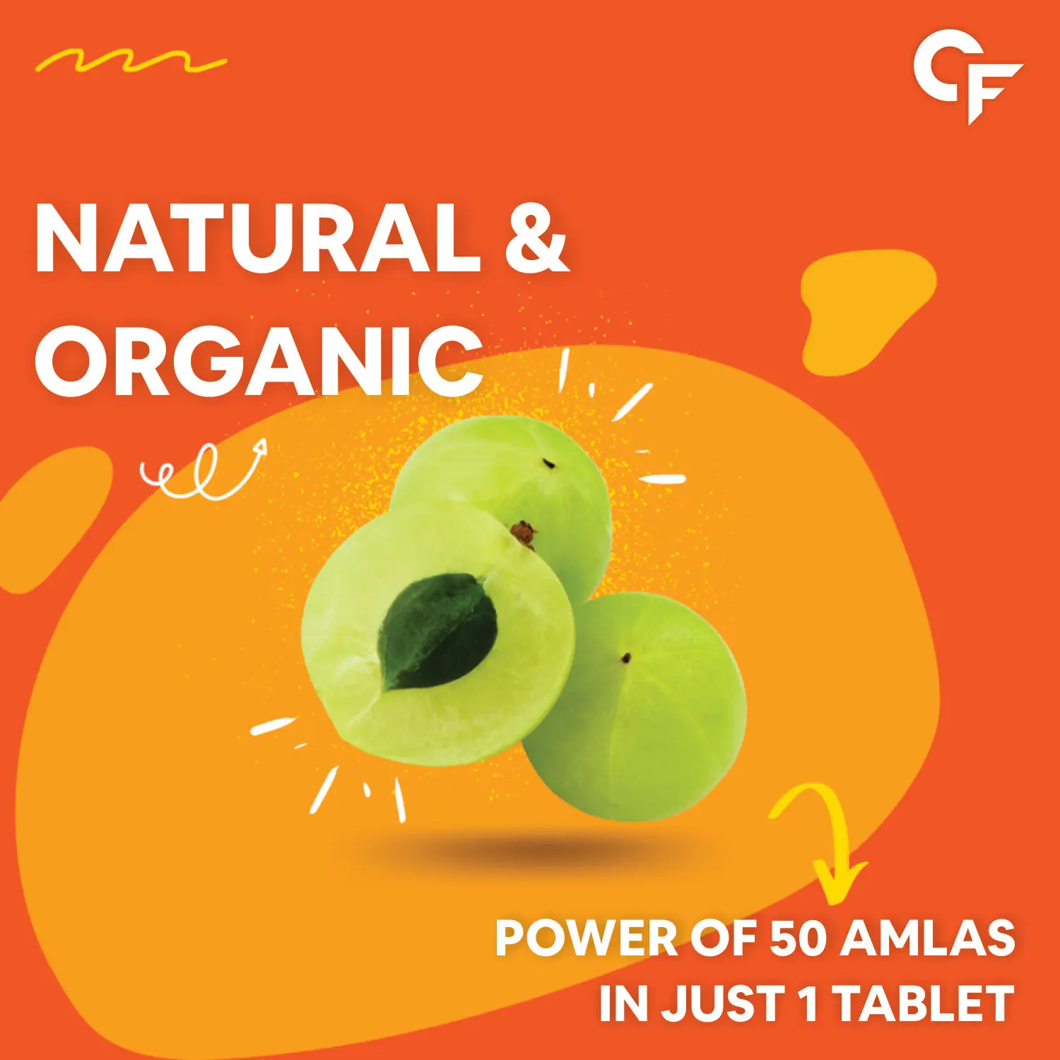 Vitamin C Supplement Tablets with Amla Extract With Zinc For Better Immunity & Skincare for Men & Women