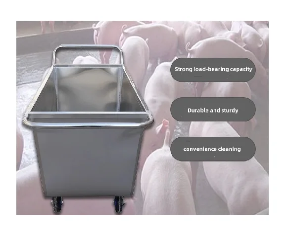 Pig Farm Veterinary Instrument Feed Trolley for Efficient Farming