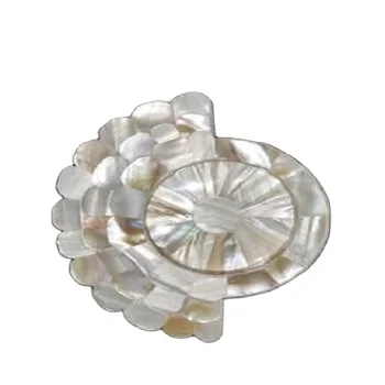 half shape design tea coaster unique design handmade mother of pearl