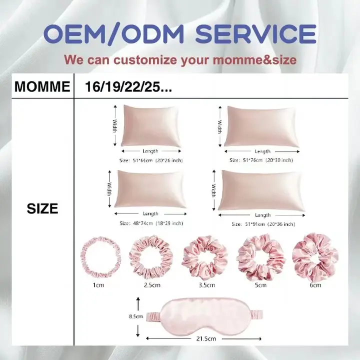 Custom LOGO Pure Silk Pillowcase 19 Momme 6A Grade Silk Pillowcase,Custom Gift Box 100% Mulberry Silk Pillow Case