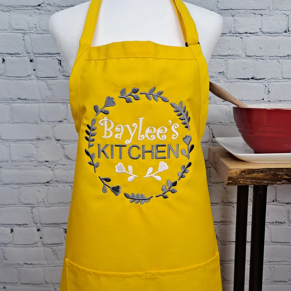 OEM ODM Kitchen Chef Garden Work Apron Household Food Processing Workers Aprons For Cleaning with customized logo