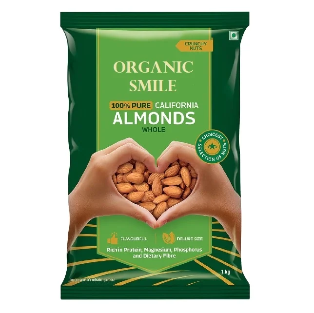 XXL Raw California Almonds Badam Giri Nutritious & Delicious High in Fiber & Boost Immunity Dry Fruits Real Nuts Gluten Free