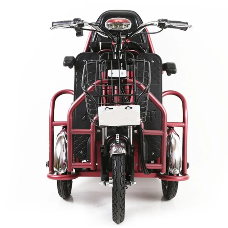 Export Double Elderly Leisure Electric Tricycle Scooter Folding Adult Disabled 3 Wheels Electric Scooter