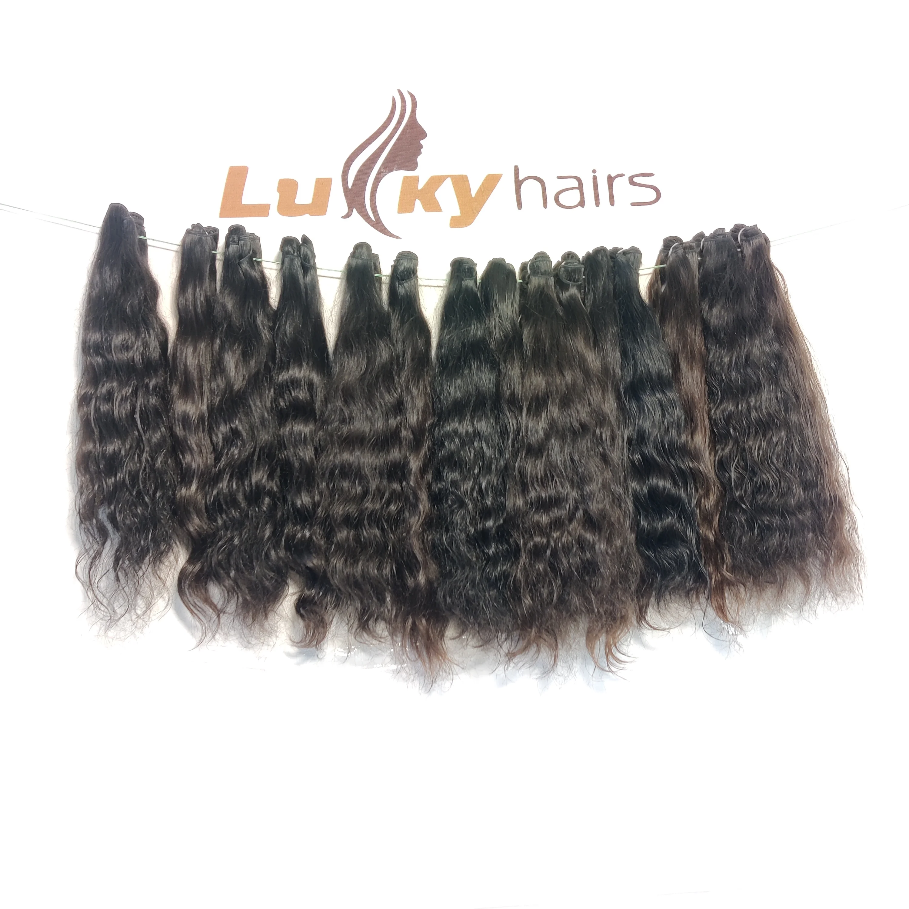 Machine double weft raw natural human hair Bundle Unprocessed Cuticle Aligned Virgin Cambodian Human Hair