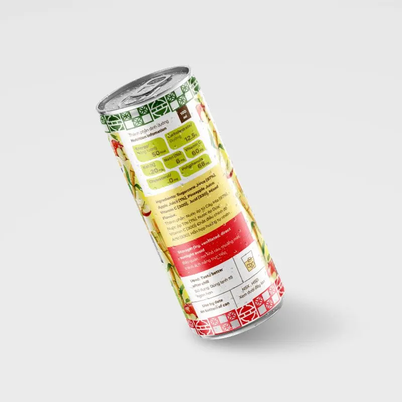 Популярный товар-сок яблочного сахарного тростника с естественным вкусом и хорошим здоровьем, 240 мл в банке или 10 кг в асептическом пакете