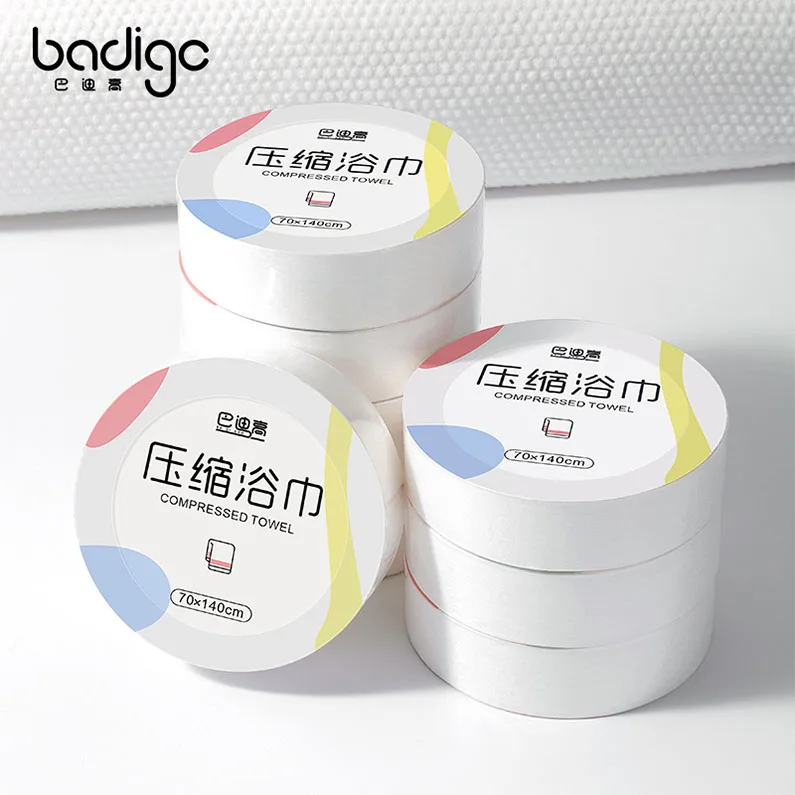 Restaurant refreshment terry biodegradable square compressed towel refreshing wet thick disposable compressed beach towel