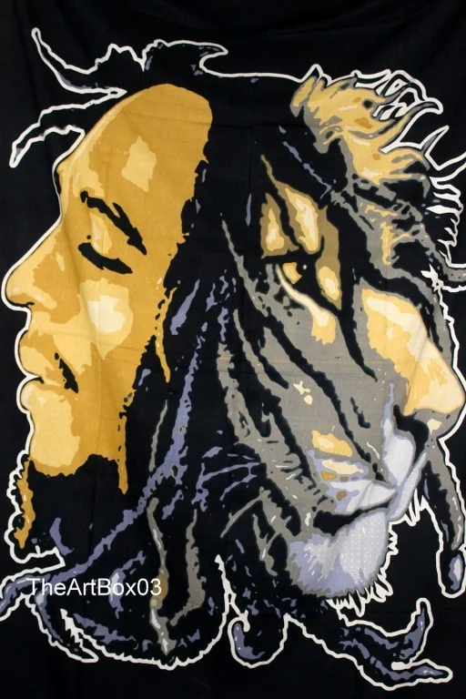 Bob Marley Lion Face Bob Marley Bohemian Tie Dye Small Tapestry Printed Hot Selling Tapestry Mandala Wall Tapestry