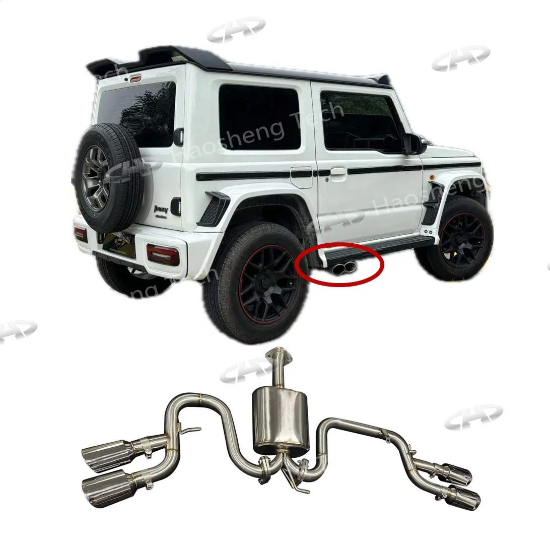 Jimny JB74 to G63 мини-стильная выхлопная система из нержавеющей стали для 3 дверей 5 дверей Suzuki выхлопной трубы автомобиля 2018-2024