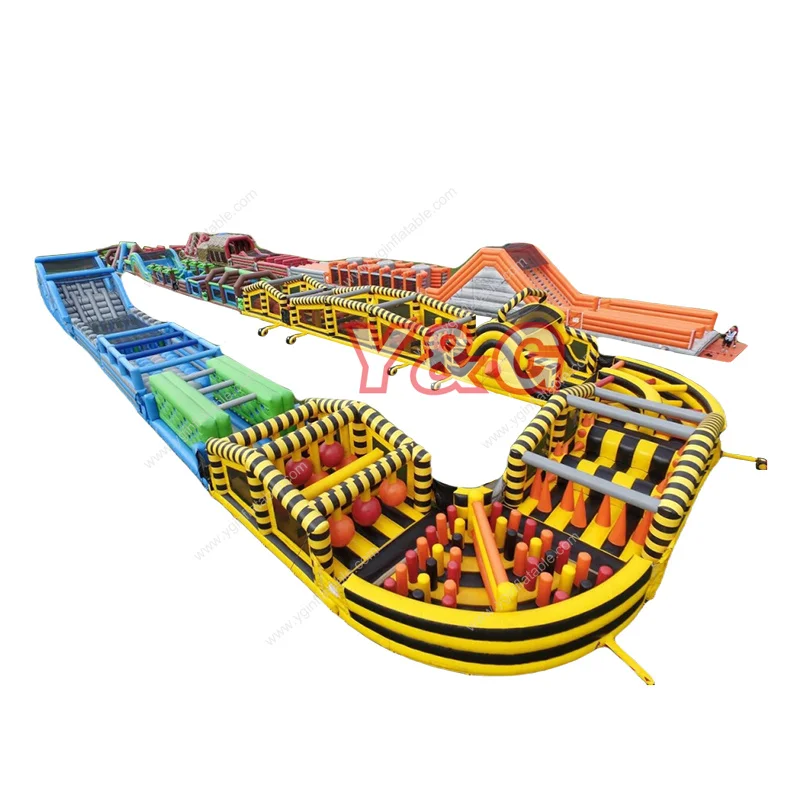 Надувная полоса препятствий для взрослых