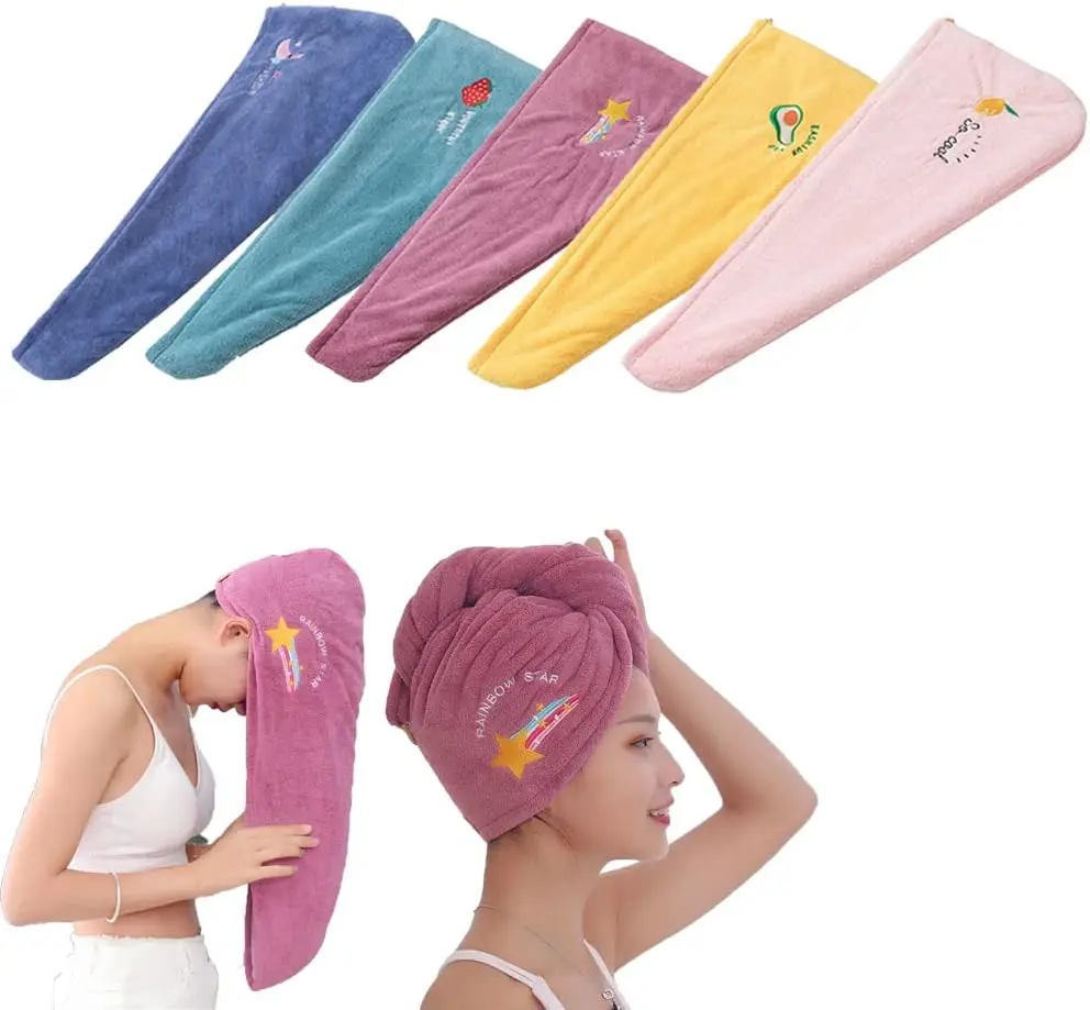 Wholesale Dry Hair Towel Microfiber Drying Hair Towel Hair Quick-Drying Bath Towel OEM Made In Vietnam