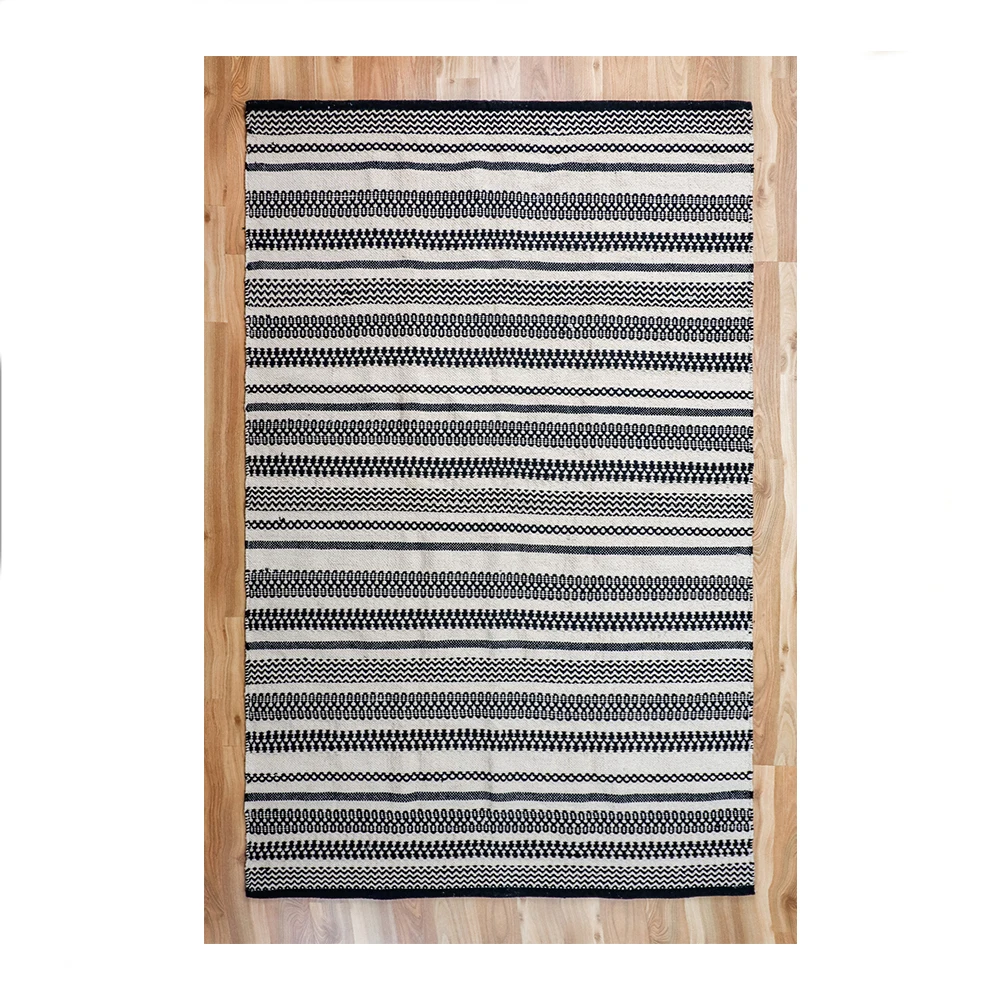 Custom Made 100% cotton Hand Woven Rugs Modern Area Rugs Rectangle Shape Cotton Rug At Good Price