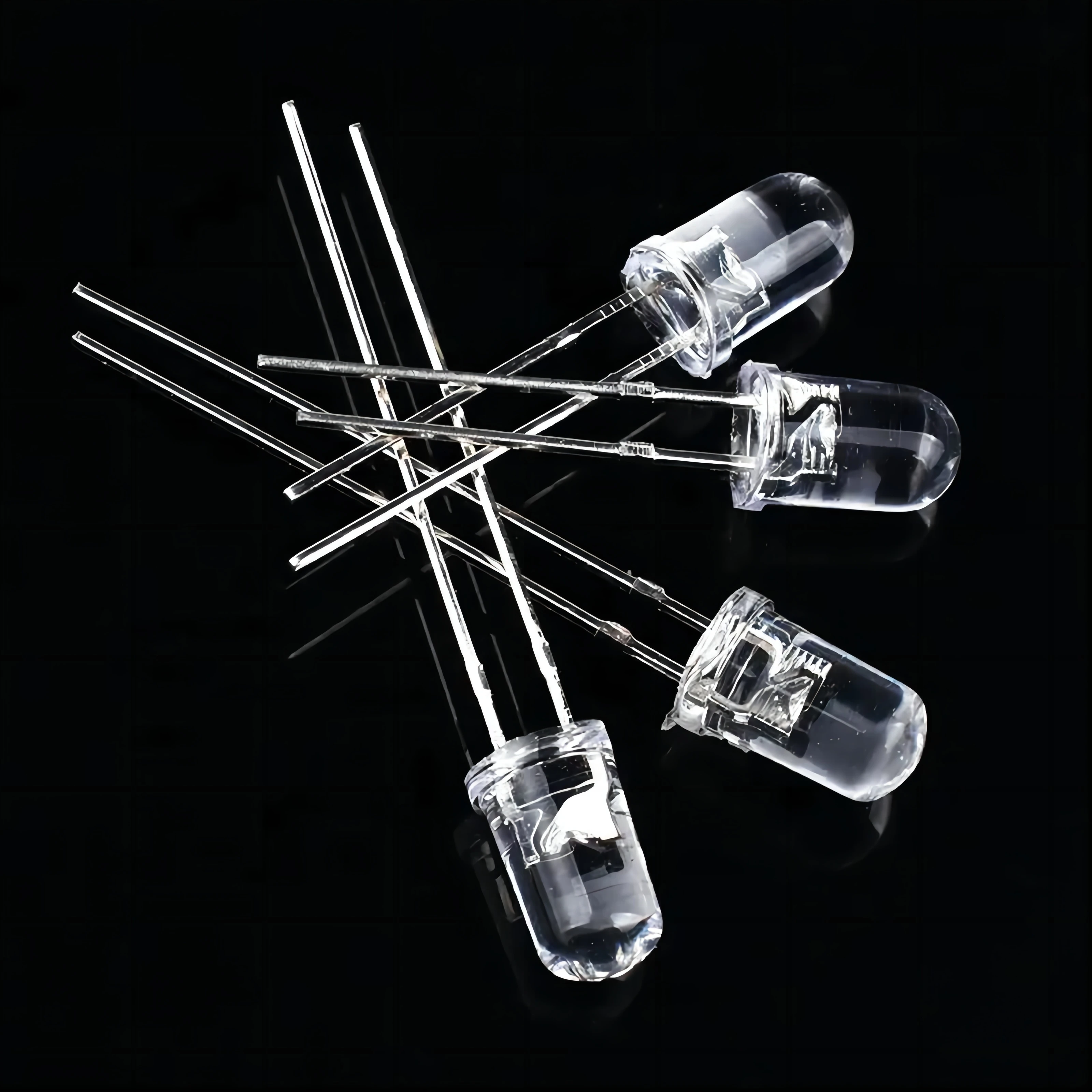 Светодиодные лампочки высокой яркости DIP-Inline 5 мм 12 В 2-контактные Красный Желтый Зеленый Синий Белый Дальний диапазон прим