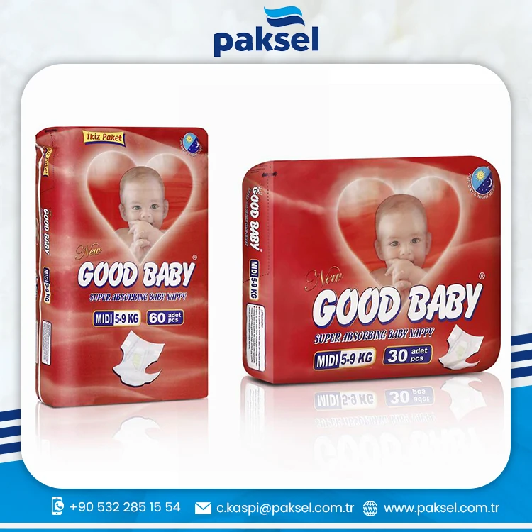 High Quality Good Baby Diaper Super Absorbing Baby Nappy Midi 5 to 9 kg  60 Nappies at Best Price