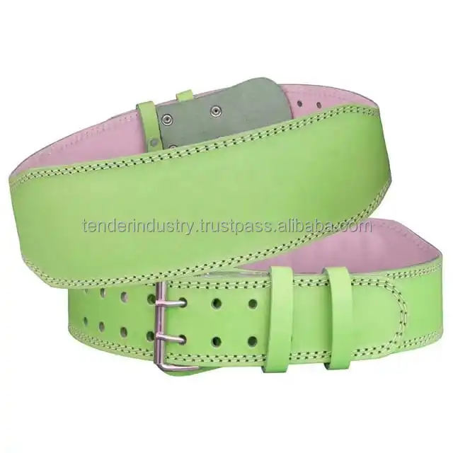 Tender Industry Power Lifting Belt Genuine Leather Power Heavy Duty Weight Lifting Bodybuilding Belt