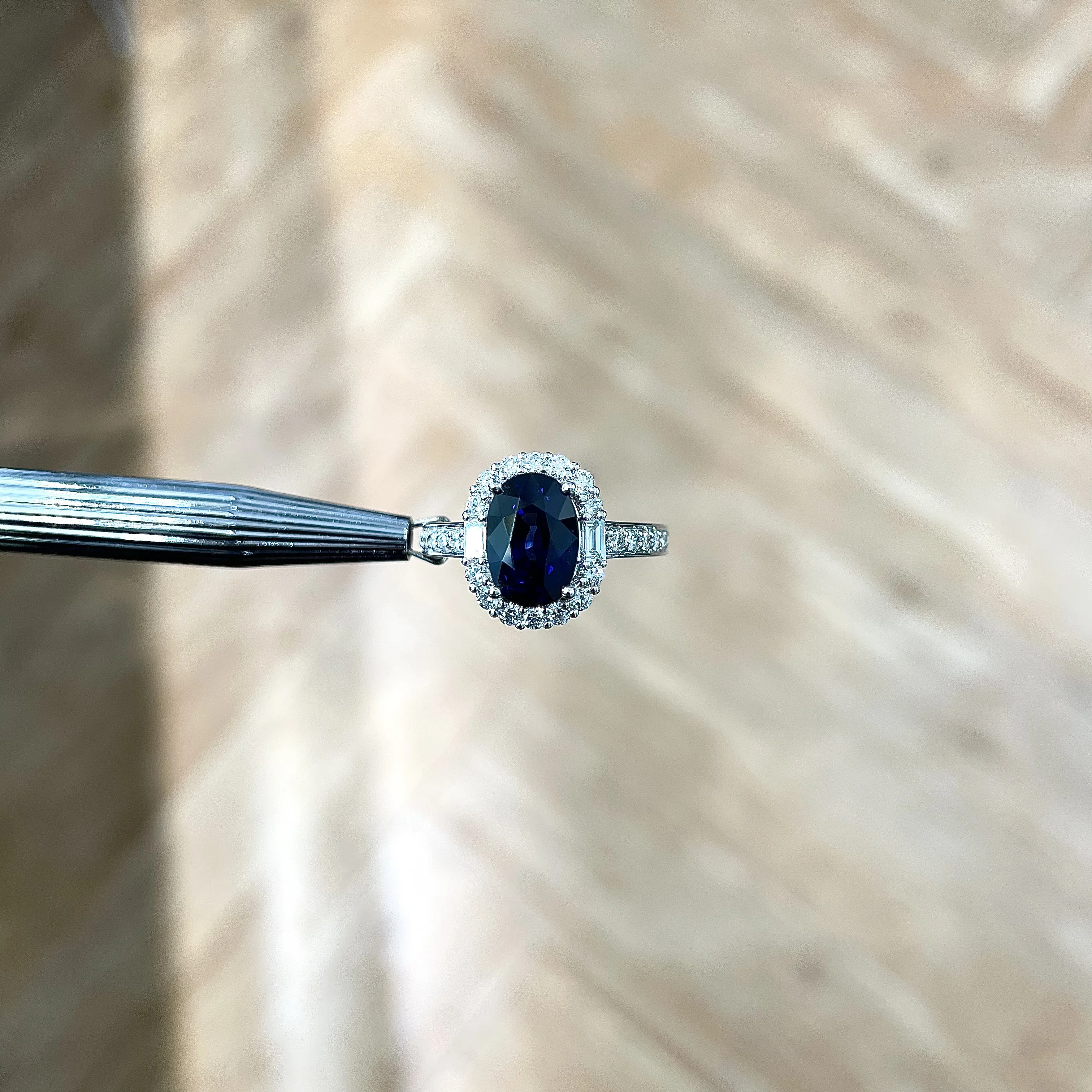 OEM fine jewelry 18k сапфир кольцо