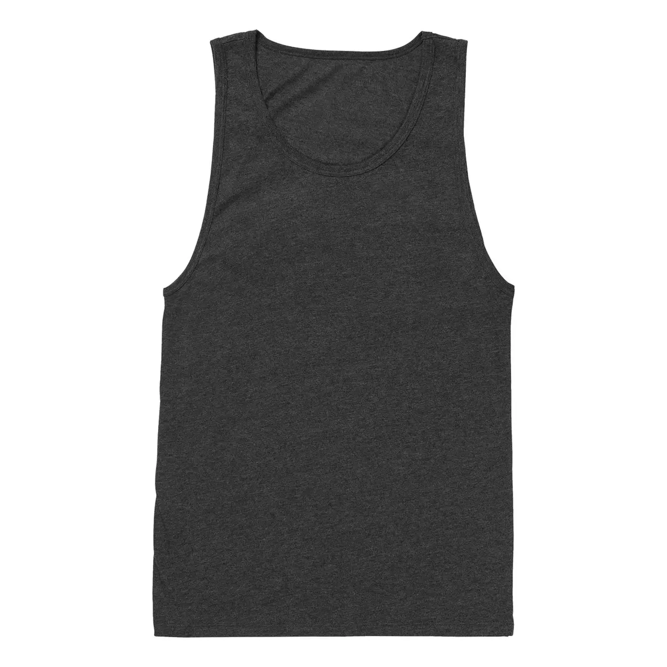 Solid Tank Tops - Relaxed and Comfortable Cotton-Blend Tank with Scoop Neck - Fitness T-Shirt Athletic Bodybuilding Muscle Tee