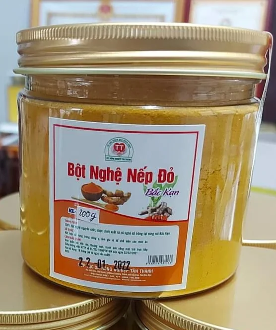New Crop 2022 - Wholesale Bac Kan High Quality Red Turmeric Starch Bottle 100g At Low Price