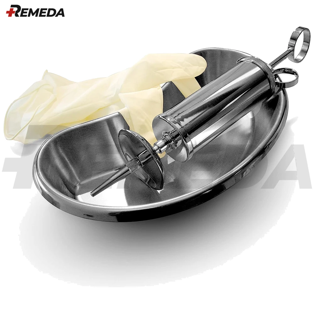 REMEDA Ear Wax Removal Syringe Durable Brass Construction Chrome Finish 3 Oz Capacity Safe & Easy to Use 100ml