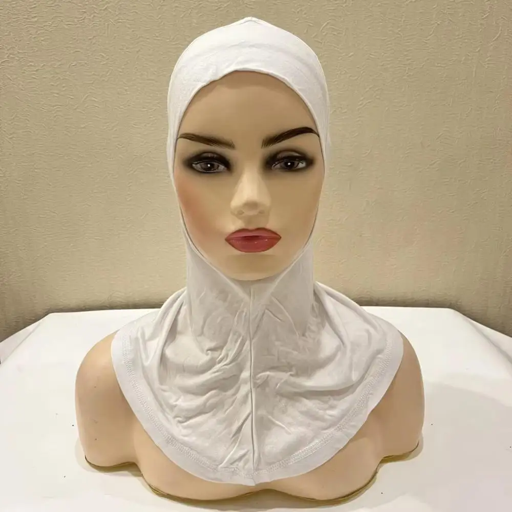 Высококачественный черный Thobe/Thawb Хиджаб внутренний мягкий дышащий шарф шали исламский хиджаб Эластичный Нижний Кепка