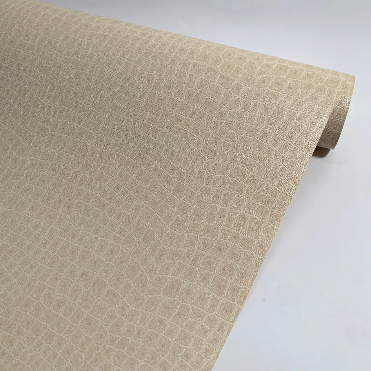 Contemporary  Leather Wallcovering Crocodile pattern animal  city bar style modern wall paper pvc
