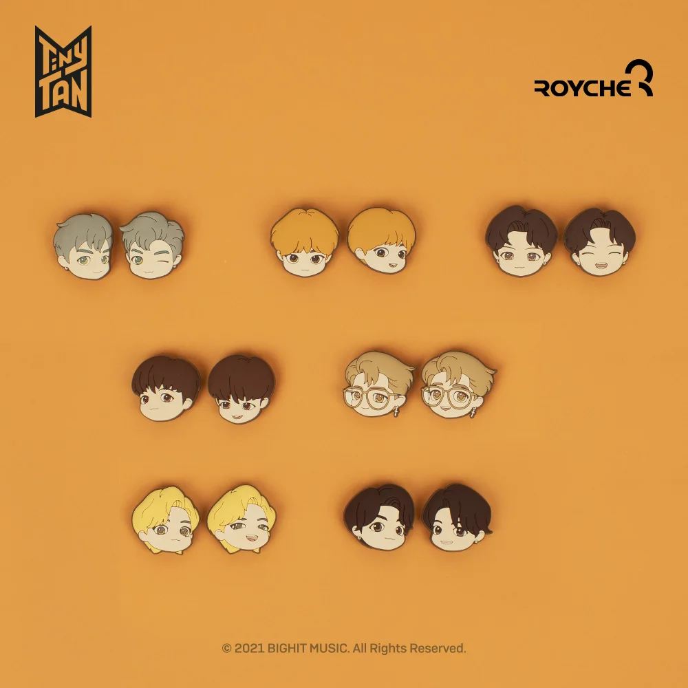 BTS Tiny Tan Dynamite Pin Badge Rubber Type Delivery from Korea on the fastest way The Best Selling In Korea