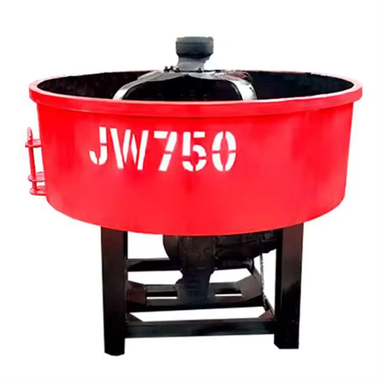 New 1000L Portable Self-Loading Concrete Mixer Diesel Flat Electric Disc Mixer with Pump and Engine for Home Use