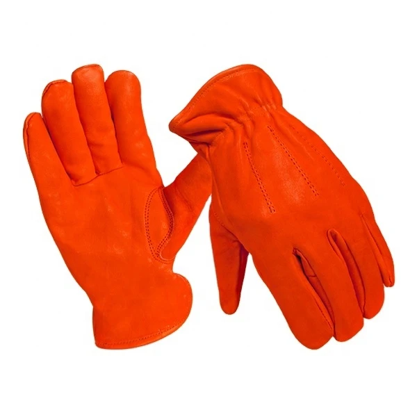 Best Leather Driving gloves wholesale price good quality Cow split driving gloves hand protective leather safety gloves