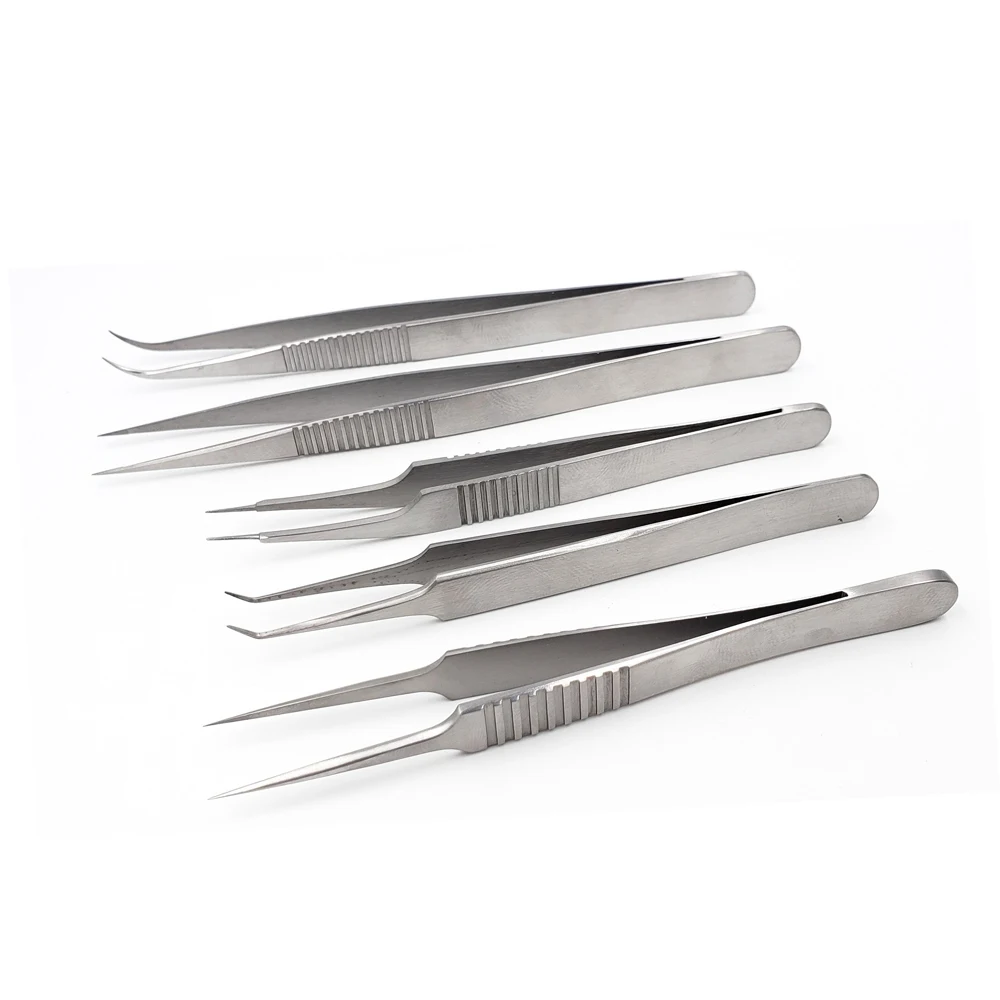 Высококачественный набор из 6 предметов для общей хирургии микрохирургические инструменты стали