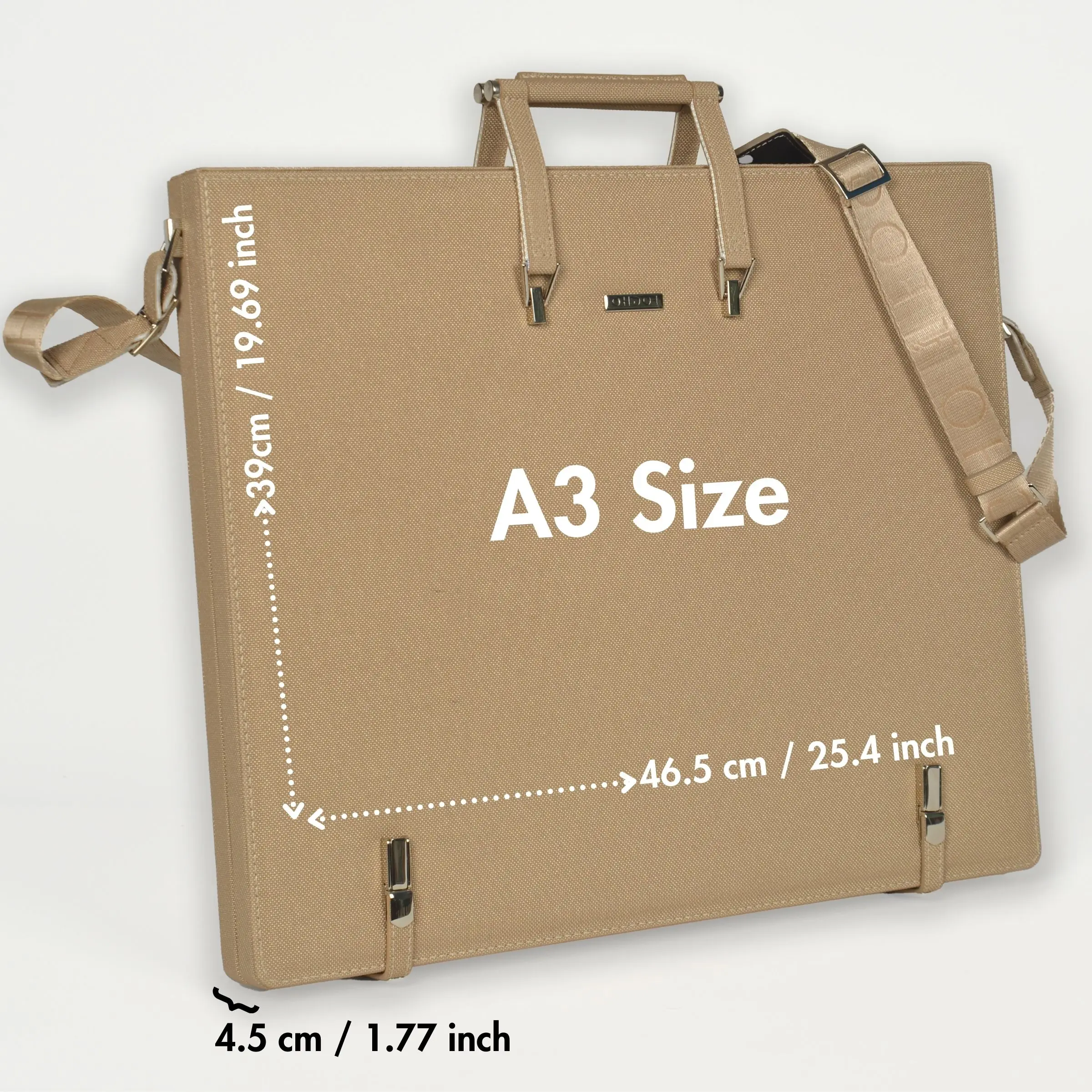 A3 Leather Binder Portfolio for Artists and Painters Gift Ideas for Art Supplies Storage Leather Padfolio Folder Bag