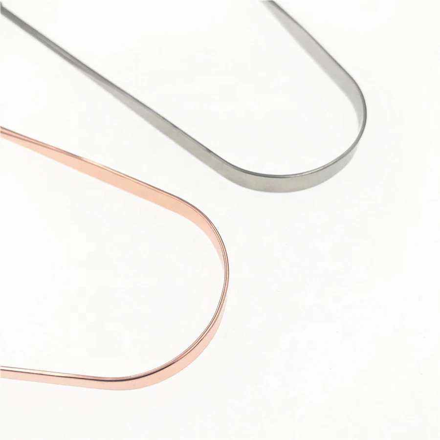 Breath Treatment Stainless Steel Metal Copper U Shaped Tongue Scraper with Packing Box for Travel