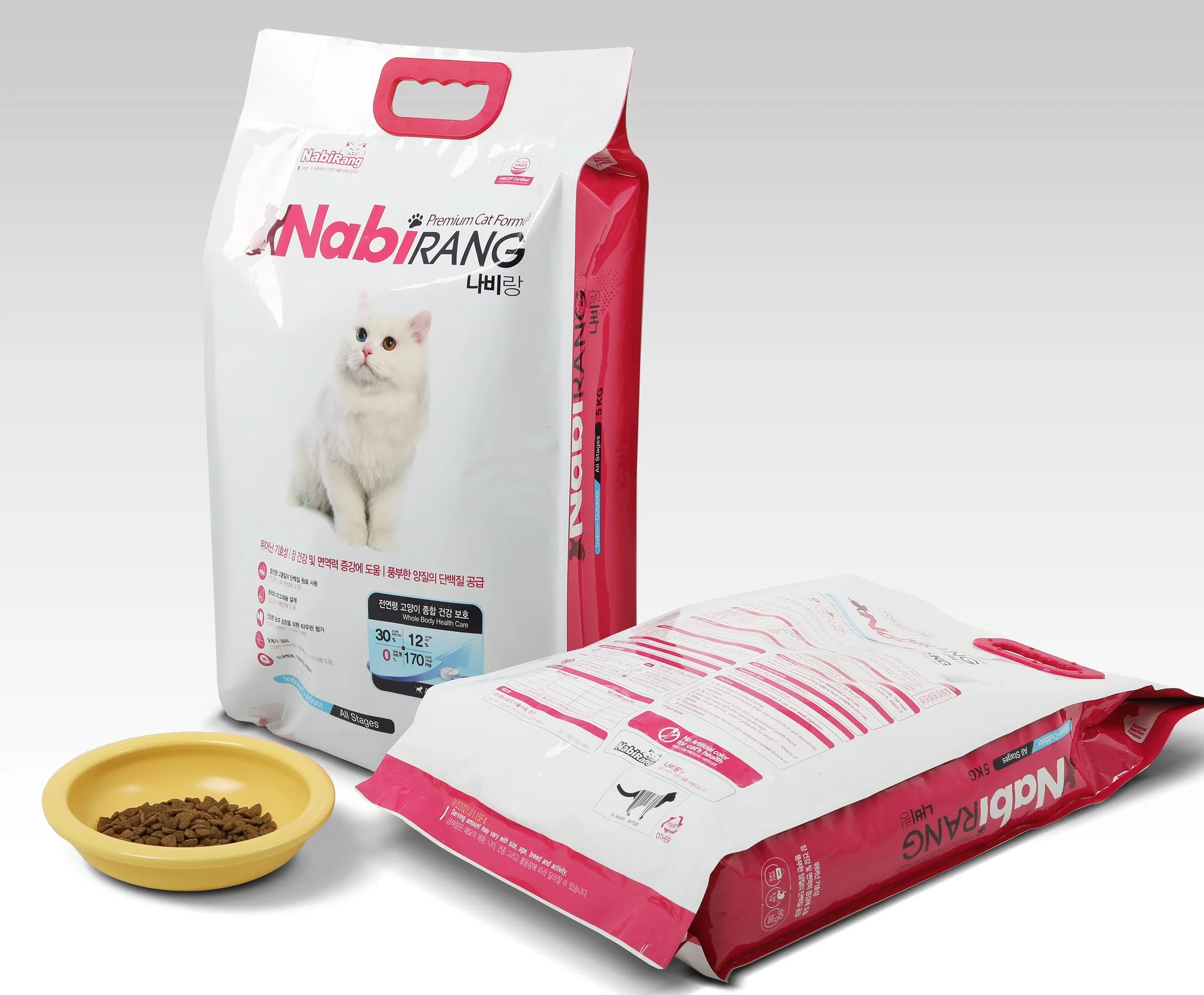 Корм для кошек Nabirang изготовленный в Корее корм домашних животных 5 кг мешок с высоким содержанием белка самый популярный