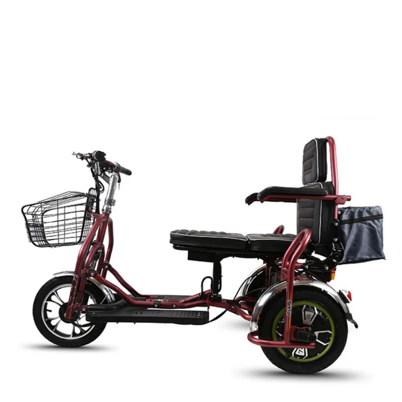 Export Double Elderly Leisure Electric Tricycle Scooter Folding Adult Disabled 3 Wheels Electric Scooter
