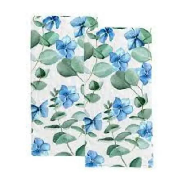 Customized Organic Cotton Linen Tea Towel Digital Printed Disposable Sustainable Kitchen Towel Washable Eco-Friendly Kitchen