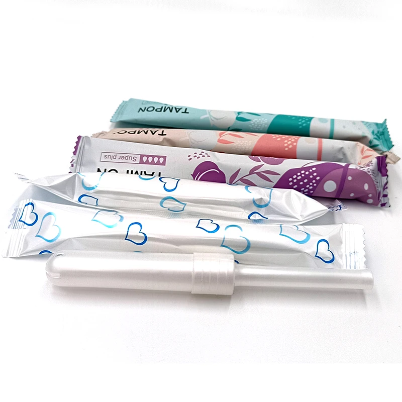 Private label 100% natural period used cbd plastic applicator medical tampon