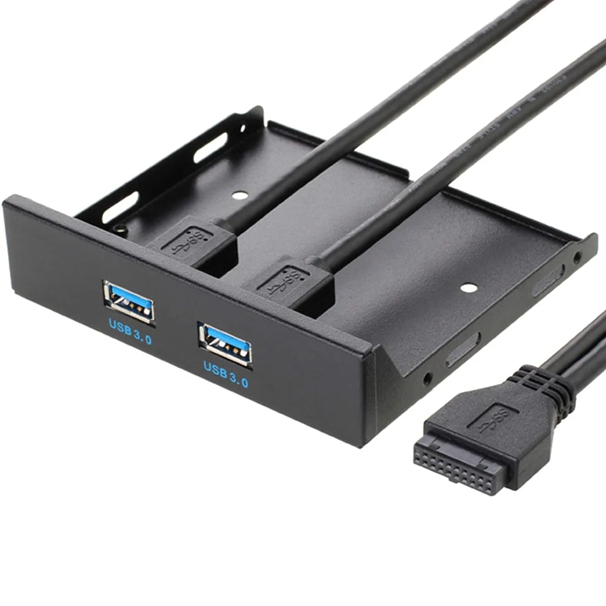 2 Ports USB 3.0 Front Panel Floppy Disk Bay 20 Pin Hub Bracket