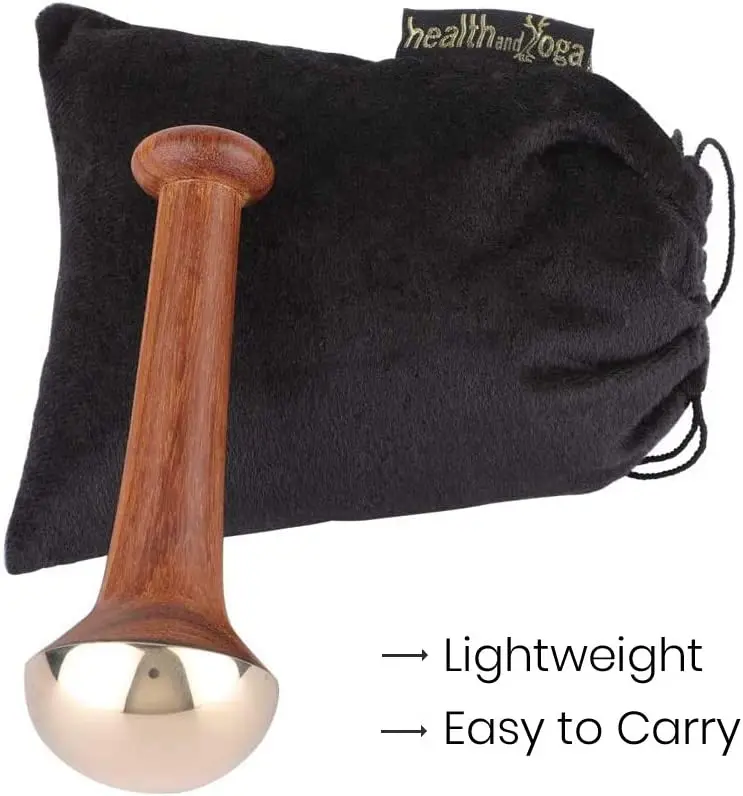 Kansa Wand Face and Foot Massager - Ayurvedic Benefits of Bronze - Restoring Luster Through Detoxification for spa massager sex