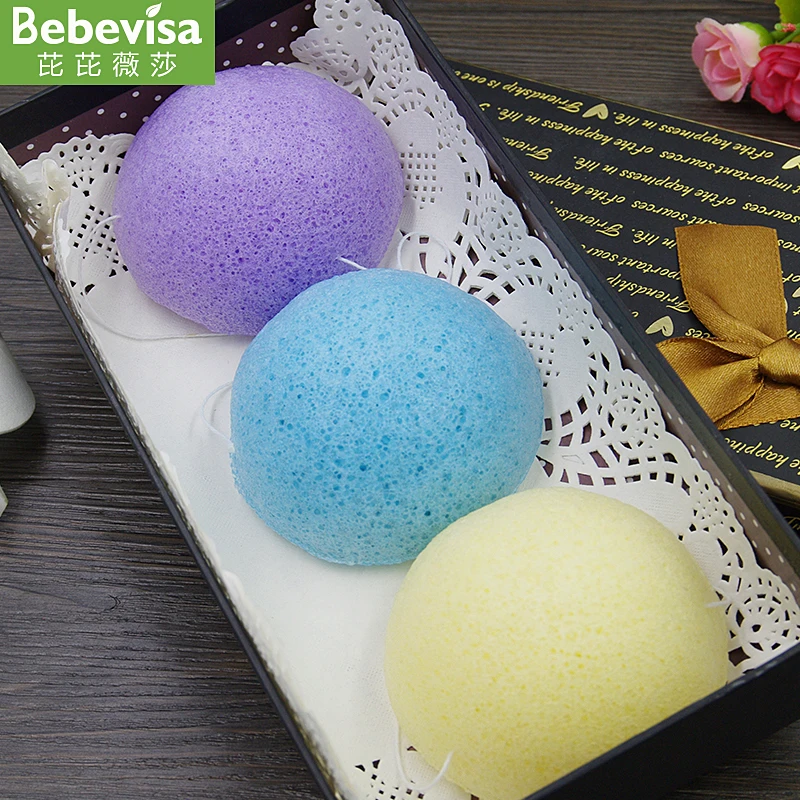 Bebevisa органический зеленый чай половина шара ванная душевая щетка подтягивающая разглаживающая губка для ухода за кожей лица тела