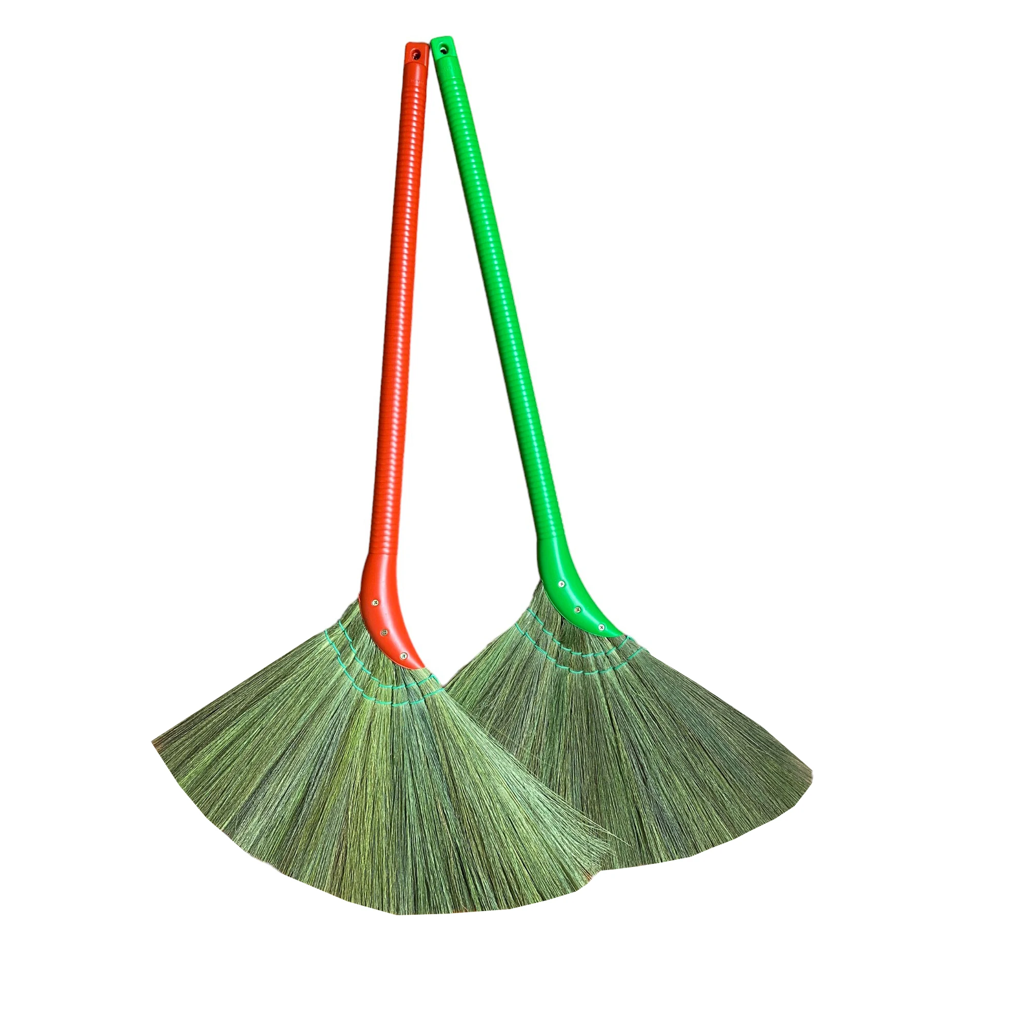High Quality Wholesale Vietnam Grass Broom With Colorful Long Handle Whatsapp: +84945341077