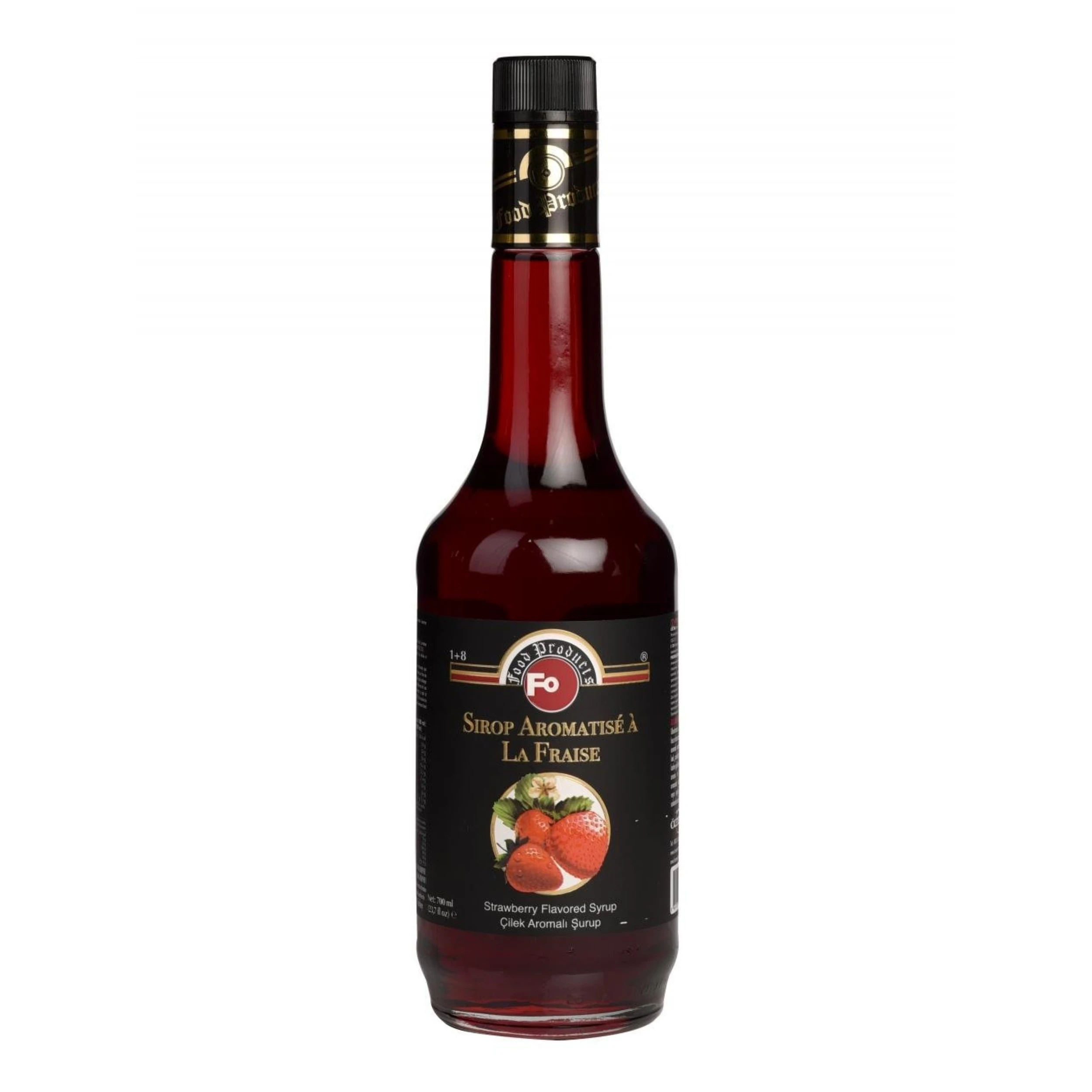 Strawberry Flavored Syrup 700ml Strawberry Flavored Cocktail Syrup Wholesale for Hotel Restaurant Cafe Made in Turkey Premium