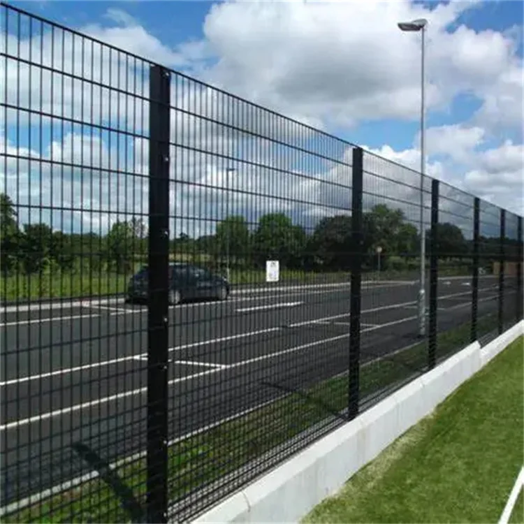 Professional factory custom designed double horizontal wire mesh 6ft high PVC coated 868 fence