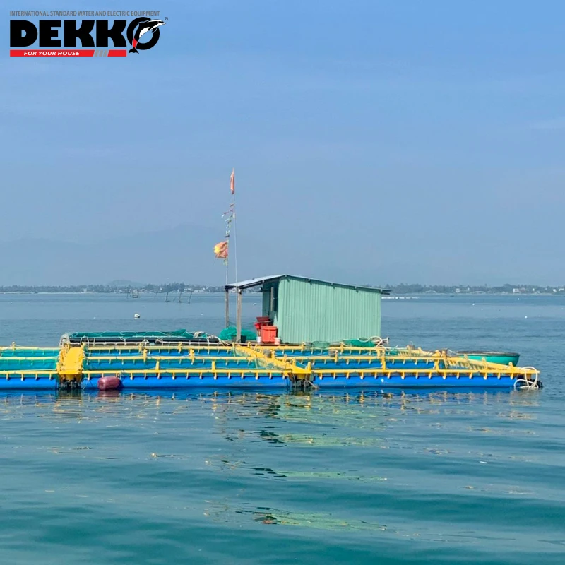 DEKKO Hdpe трубы сельскохозяйственное оборудование индивидуальный вьетнамский поставщик квадратная клетка для рыбы одиночная плавающая ферма высокая